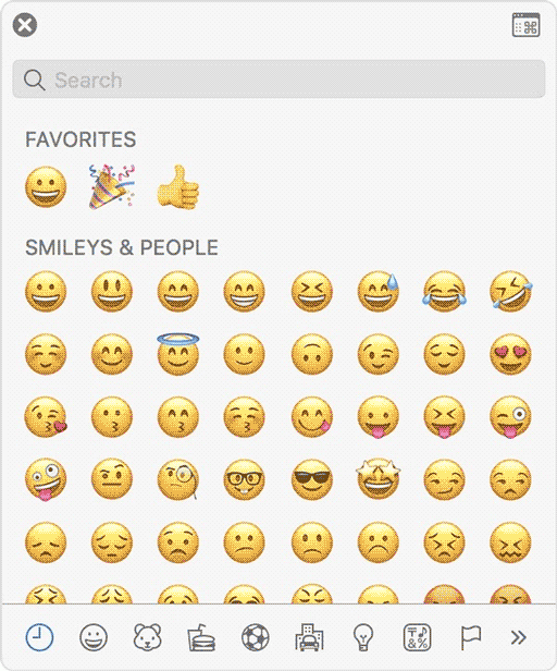 how to show emojis on mac