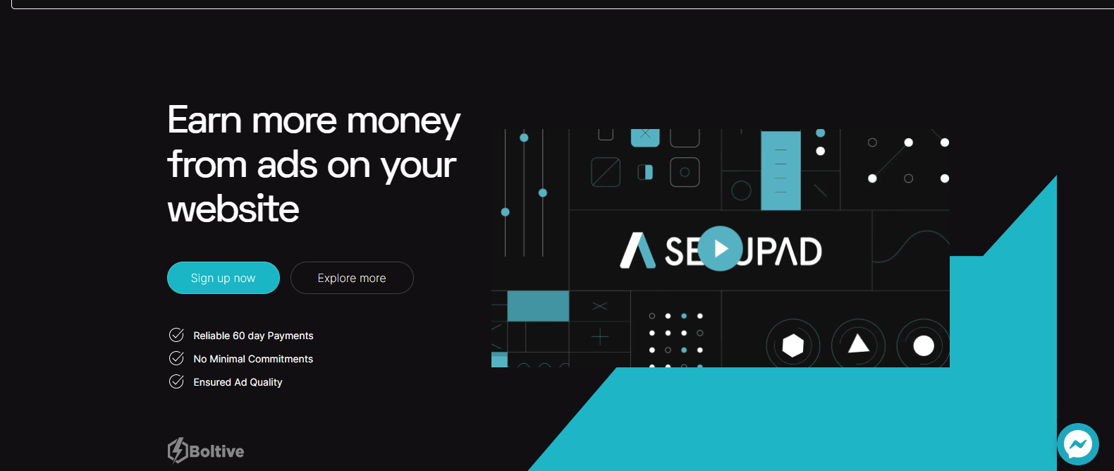 Setupad — Google Adsense alternative for site monetization