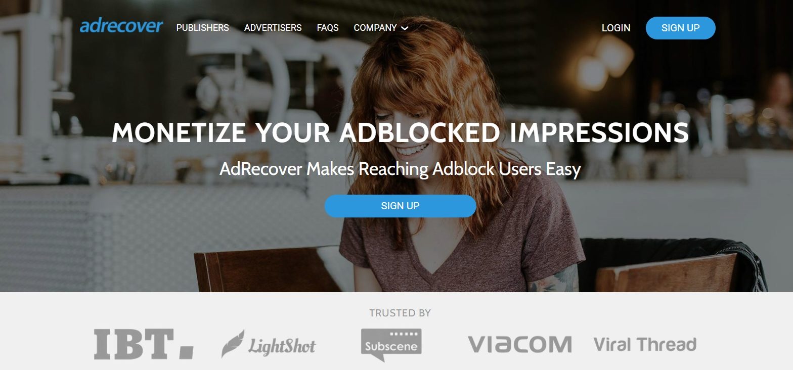 AdRecover — AdSense Alternative