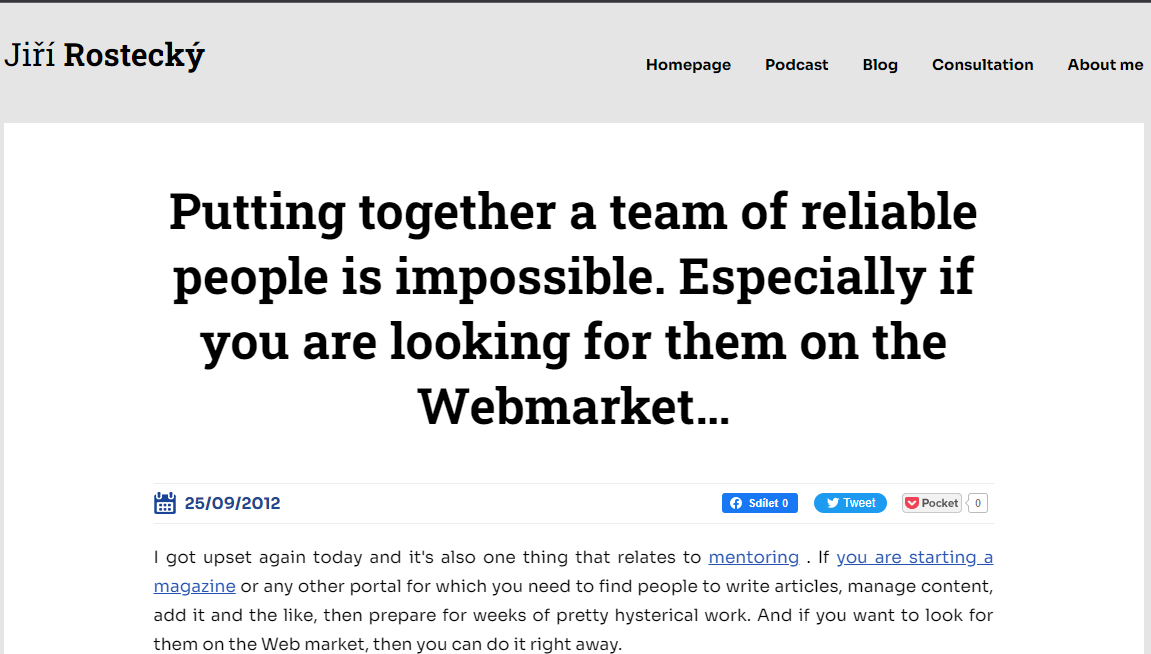 IS IT IMPOSSIBLE TO BUILD THE PERFECT TEAM? (CZ)
