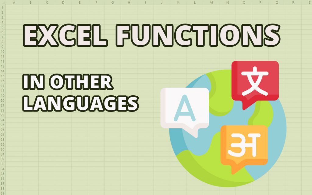 Excel Functions in Other Languages (2022 Edition)