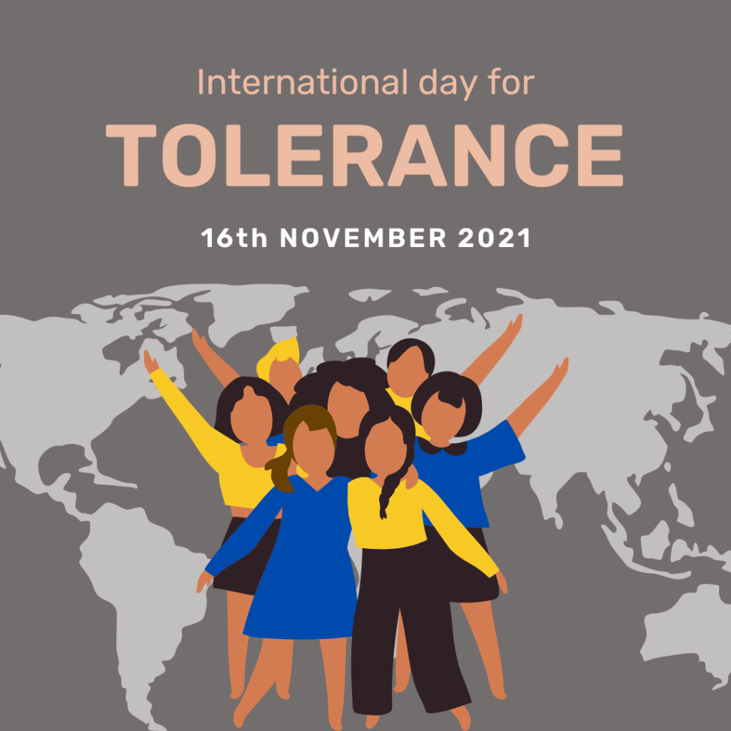 International Day for Tolerance — 16th November, 2022