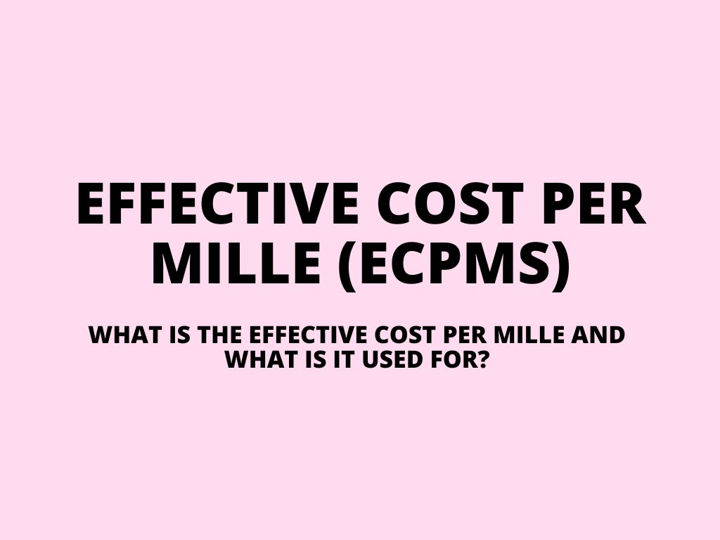 eCPM – what is effective cost per mille, eCPM formula and what is eCPM used for?