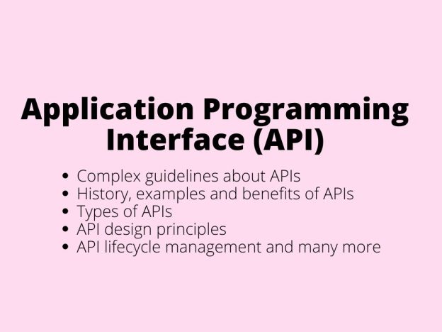 Application Programming Interface (API) - complex guideline about APIs (history, examples, benefits, types of APIs, API design principles, API lifecycle management and many more)