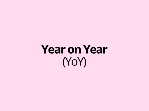 Year on Year (abbreviated as YoY)