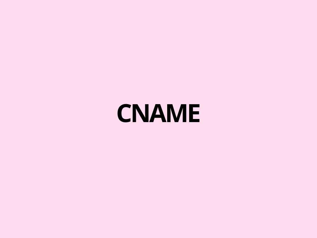 CNAME