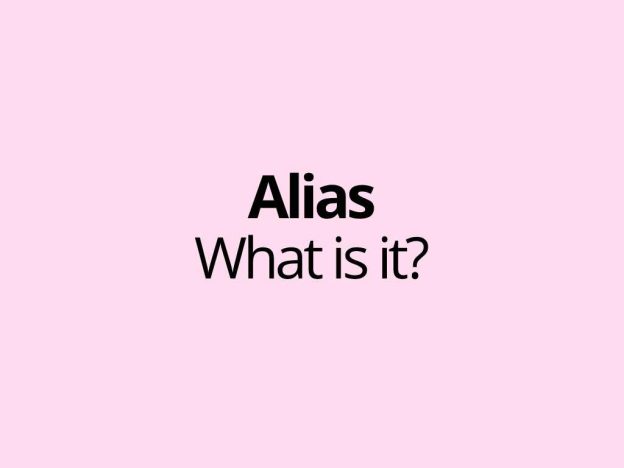 Alias - An alias is an alternative or substitute name that does not point to its own separate destination, but instead refers to an already existing name, address or object