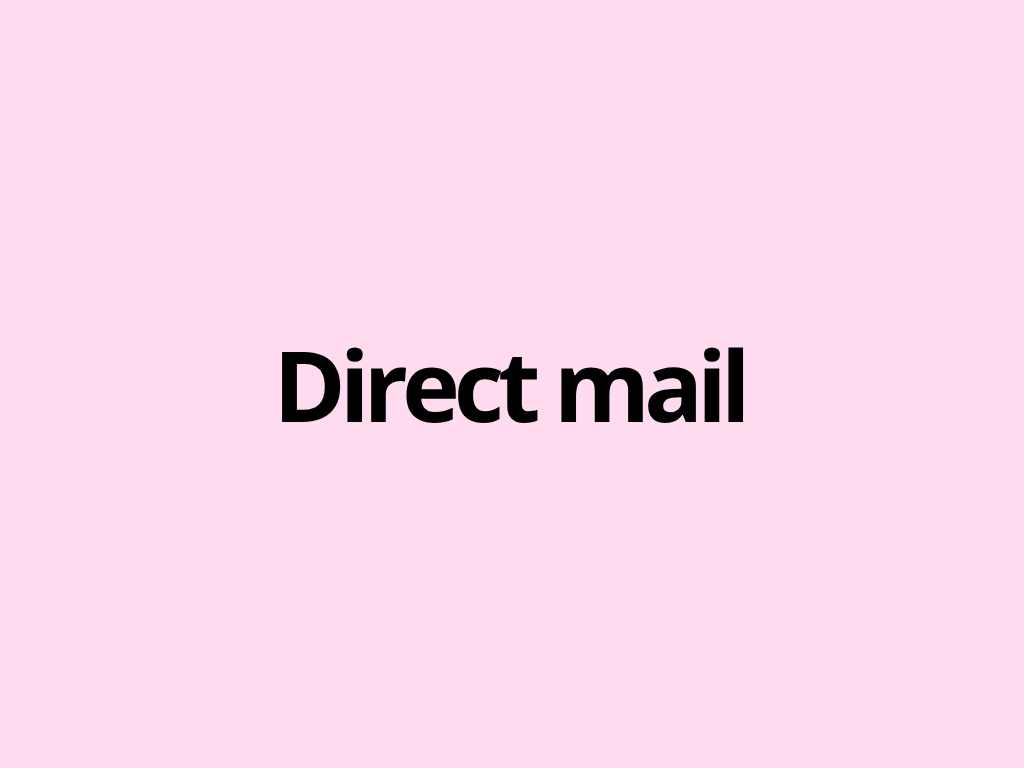 Direct mail