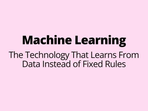 Machine learning
