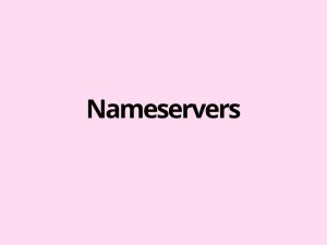 Nameservers - the servers that publish the official DNS records for a domain