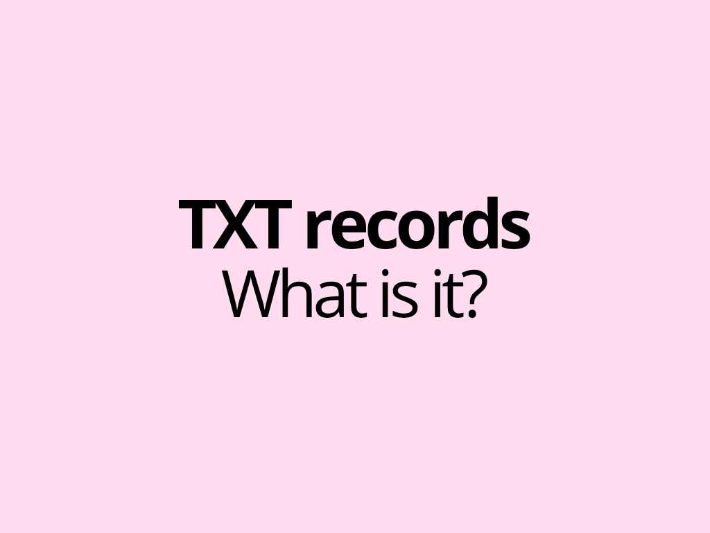 TXT records